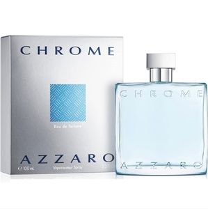 Azzaro Chrome Eau de Toilette - Fresh Aquatic Mens Cologne 100ml